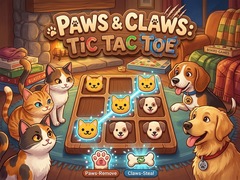 Hra Paws & Claws Tic Tac Toe