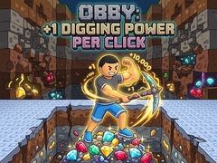 Hra Obby: +1 Digging Power per Click