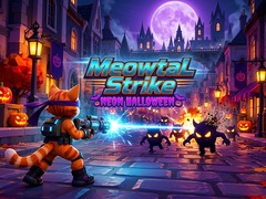 Hra Meowtal Strike Neon Halloween