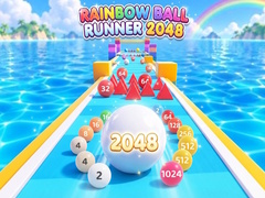 Hra Rainbow Ball Runner 2048