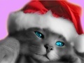 Hra Santa Cat Puzzle
