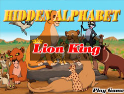 Lion King - nájsť abecedy .