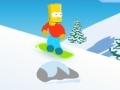 Hra Bart snowboarding